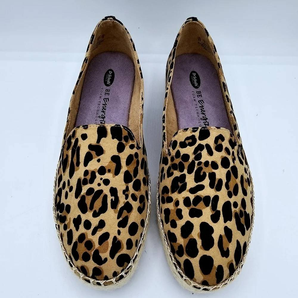 Dr. Scholl's Find Me Leopard Print Espadrilles size 9